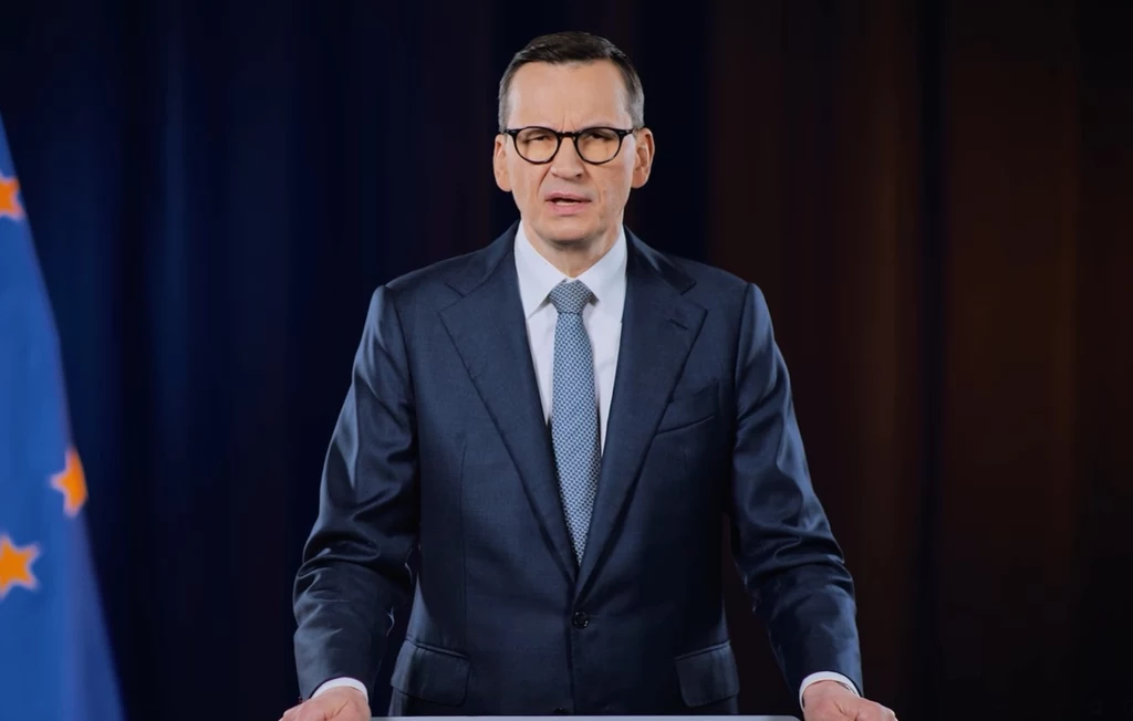 Kadr z nagrania Mateusza Morawieckiego
