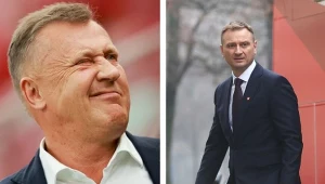 Szef MSiT Sławomir Nitras, obok sternik PZPN Cezary Kulesza