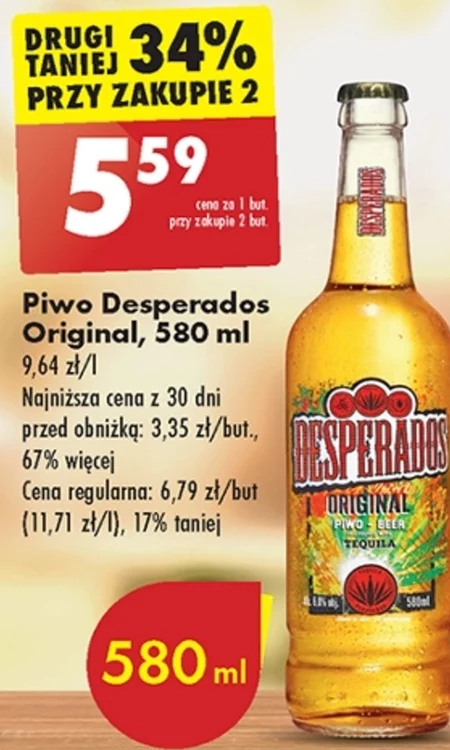 Desperados Original Piwo 580 ml