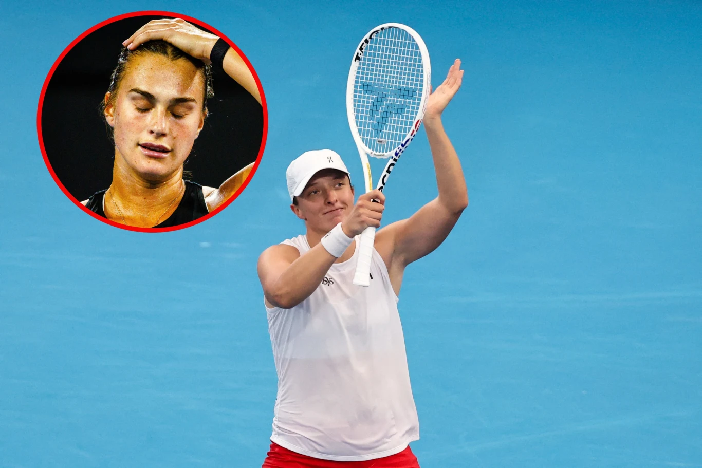 Iga Świątek i Aryna Sabalenka