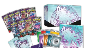 Pokemon TCG Scarlet Violet—Temporal F Trainer Box Iron Leaves Components