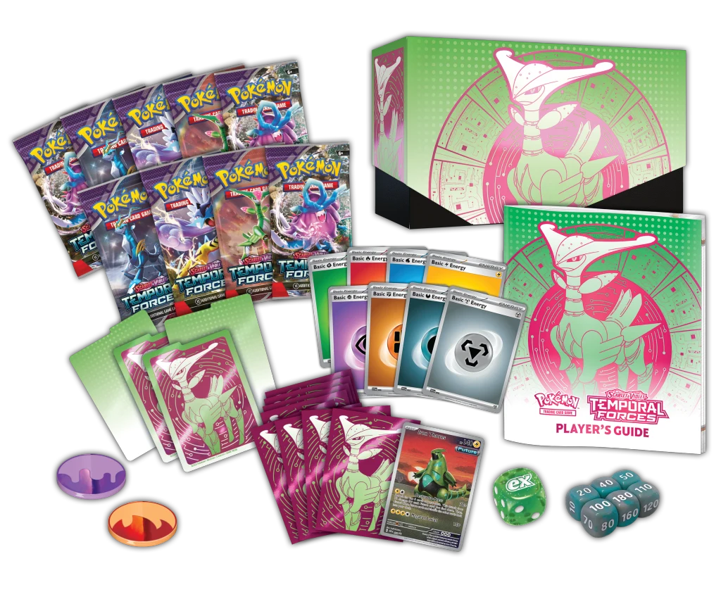 Pokemon TCG Scarlet Violet—Temporal F Trainer Box Walking Wake Components Pokemon TCG Scarlet Violet—Temporal F Trainer Box Walking Wake Components