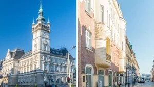 Bielsko-Biała ze względu na bogatą architekturę jest nazywane "małym Wiedniem". Na zdj. po lewej stronie Ratusz