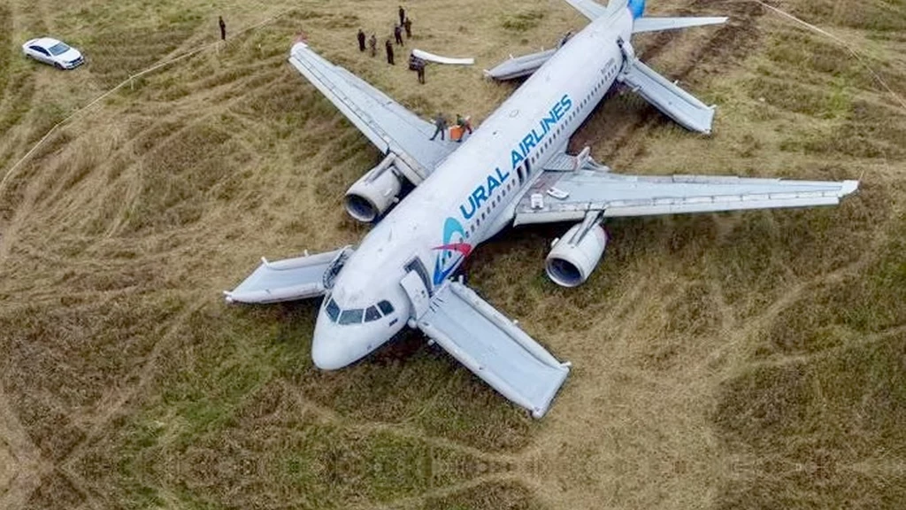 Rosyjski Airbus A320 na zawsze pozostanie na polu