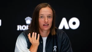 Iga Świątek podczas konferencji prasowej przed Australian Open