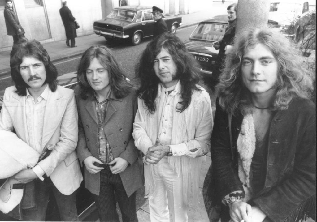 Led Zeppelin w 1969 r. - od lewej: John Bonham, John Paul Jones, Jimmy Page i Robert Plant