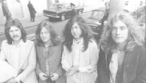 Led Zeppelin w 1969 r. - od lewej: John Bonham, John Paul Jones, Jimmy Page i Robert Plant