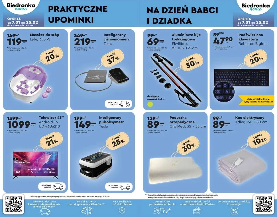 Biedronka Home oferuje rabaty na prezenty na Dzień Babci i Dziadka!
