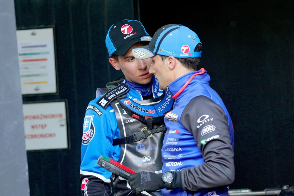 Jakub Miśkowiak z wujkiem Robertem. Jakub Miśkowiak z wujkiem Robertem.