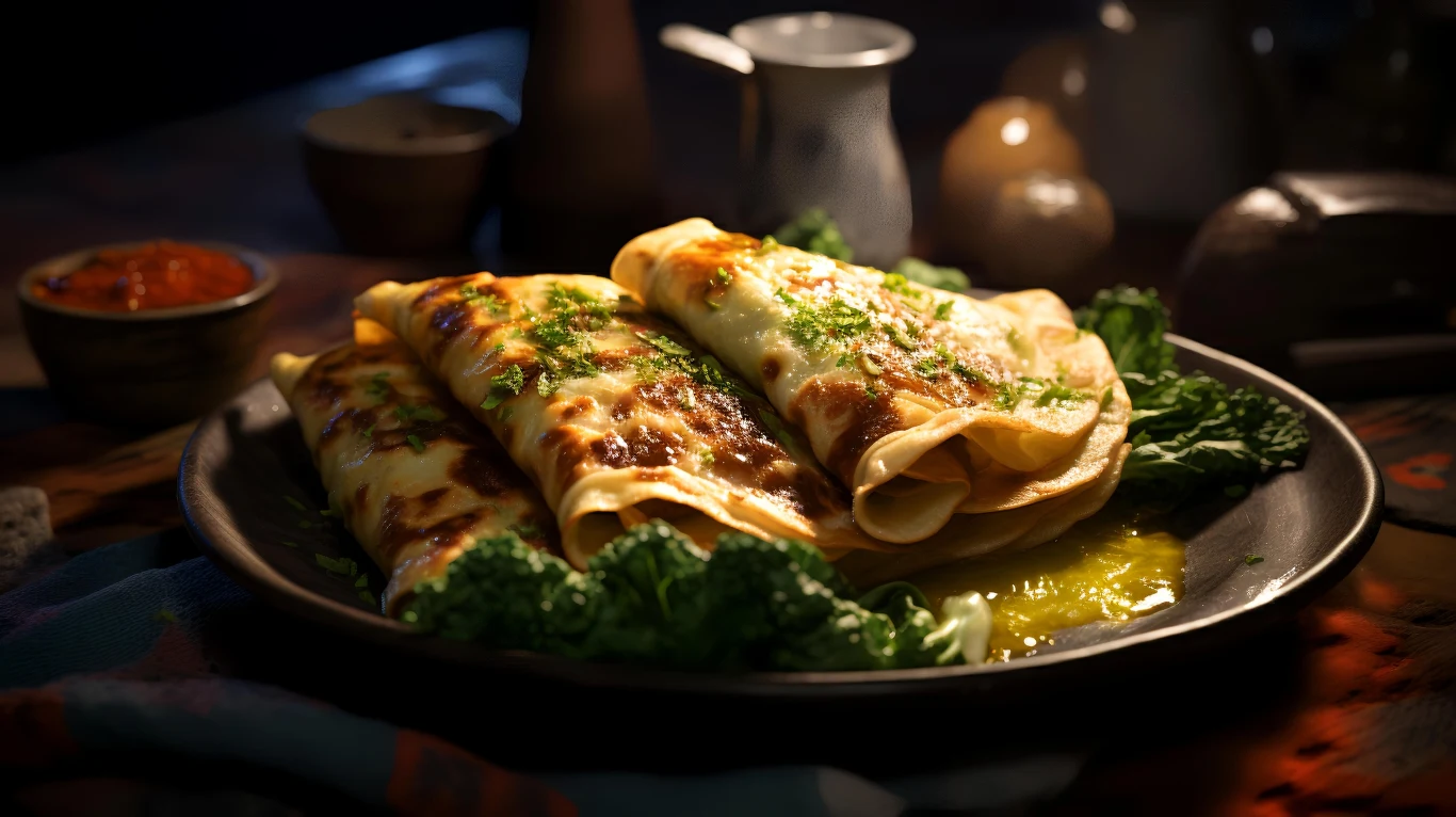 Naleśniki wytrawne z farszem. Naleśniki wytrawne z farszem.