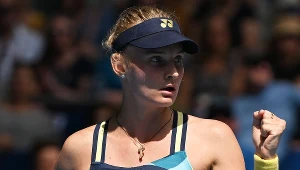 Dajana Jastremska podczas meczu pierwszej rundy Australian Open