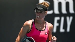 Laura Siegemund podczas meczu pierwszej rundy Australian Open