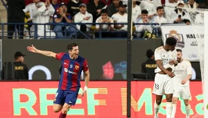 Robert Lewandowski w meczu z Realem Madryt