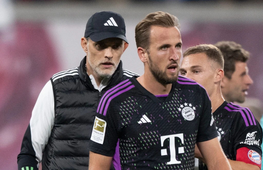 Harry Kane, z tyłu Thomas Tuchel