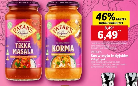Patak's Korma Kremowy sos z wiórkami kokosowymi i cebulą 450 g