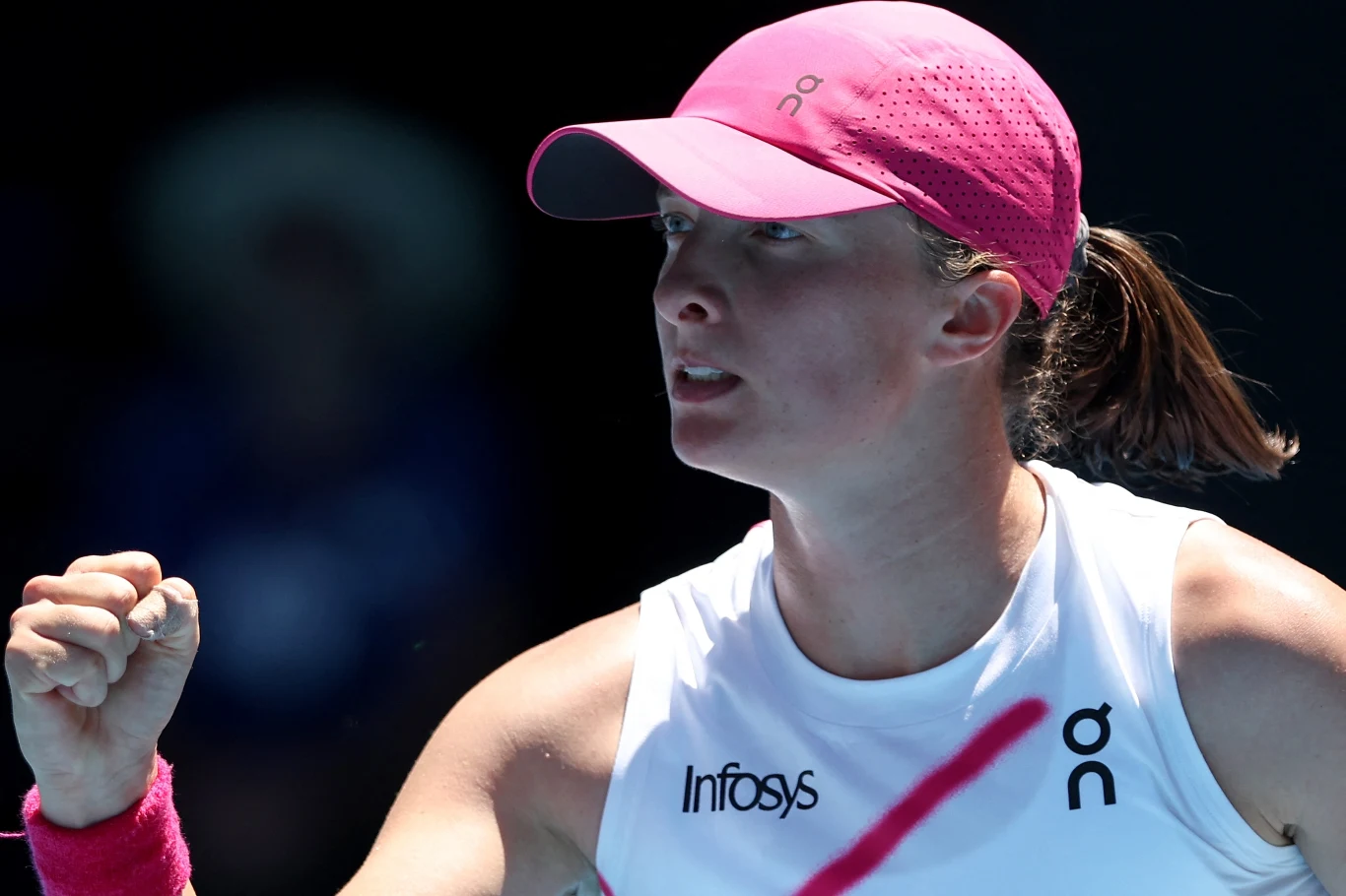 Iga Świątek podczas Australian Open 2024