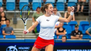 Katarzyna Kawa w barwach reprezentacji Polski podczas United Cup