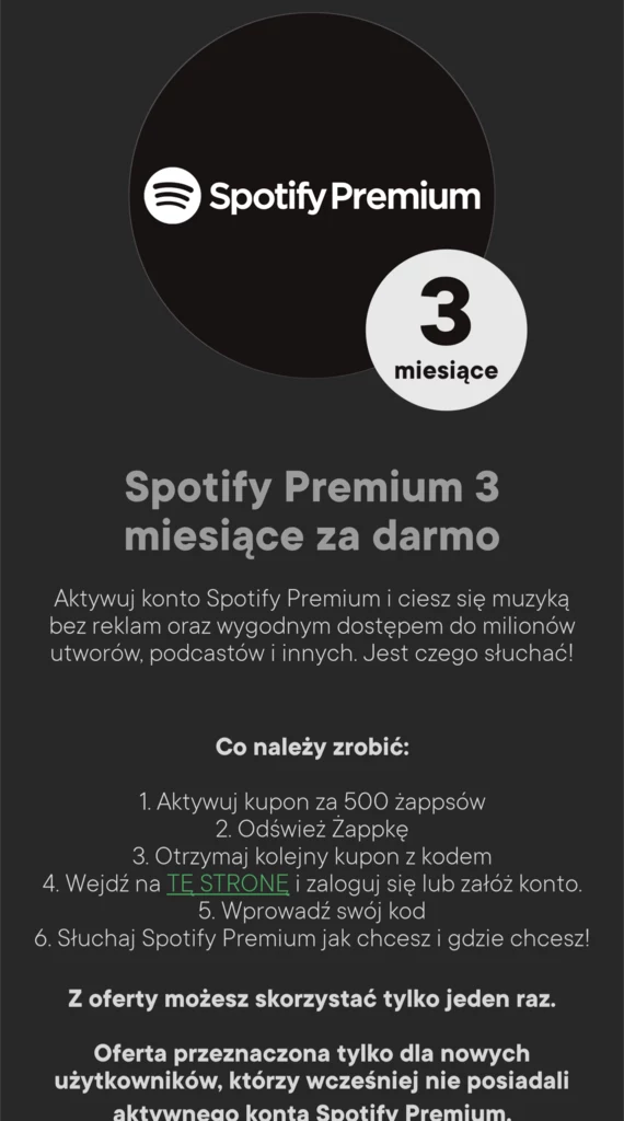 Spotify Premium w Żabce.