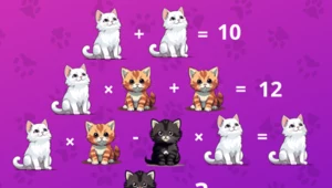 Kocia zagadka matematyczna. Rozwiążą ją nawet dzieci z 2 klasy podstawówki