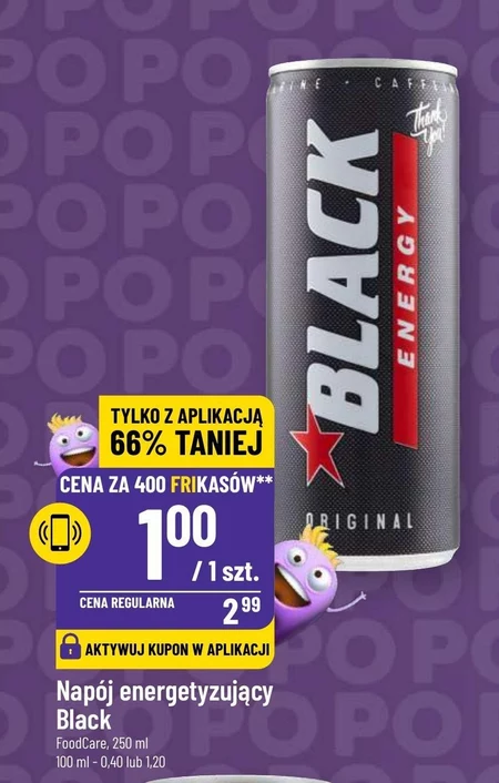 Black Energy Gazowany Napój Energetyzujący 500 Ml 66 Taniej Promocja Polomarket Dingpl 4376