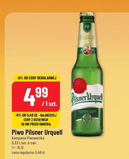 Piwo Pilsner Urquell