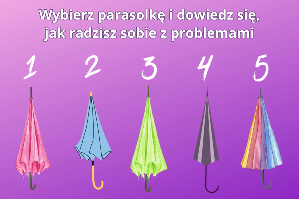 Który parasol najbardziej ci się podoba? Może to wiele powiedzieć na twój temat!