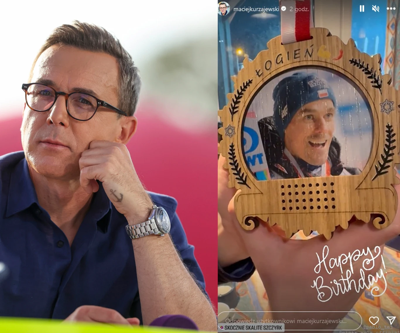 Maciej Kurzajewski pokazał oryginalny prezent Piotra Żyły Maciej Kurzajewski pokazał oryginalny prezent Piotra Żyły