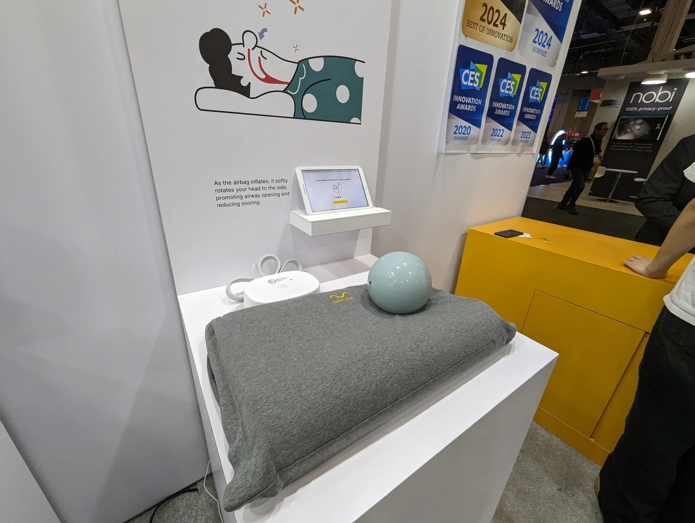 Motion Pillow na CES 2024. Motion Pillow na CES 2024.