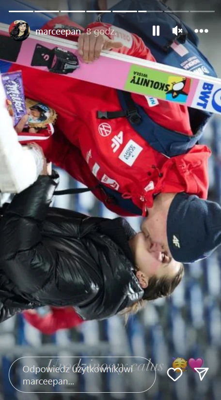 Piotr Żyła i Marcelina Ziętek po kwalifikacjach w Szczyrku