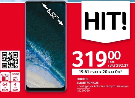 Smartfon Qukitel - promocja Selgros Cash&Carry - Ding.pl