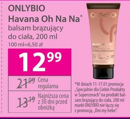 Brązujący balsam do twarzy i ciała OnlyBio