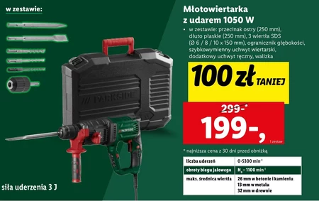 Młotowiertarka Parkside