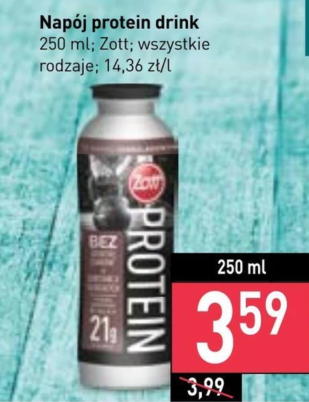 Zott Protein Drink Napój mleczny wanilia 250 ml