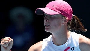 Iga Świątek podczas meczu Australian Open