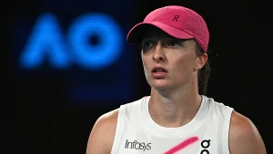 Iga Świątek podczas meczu drugiej rundy Australian Open