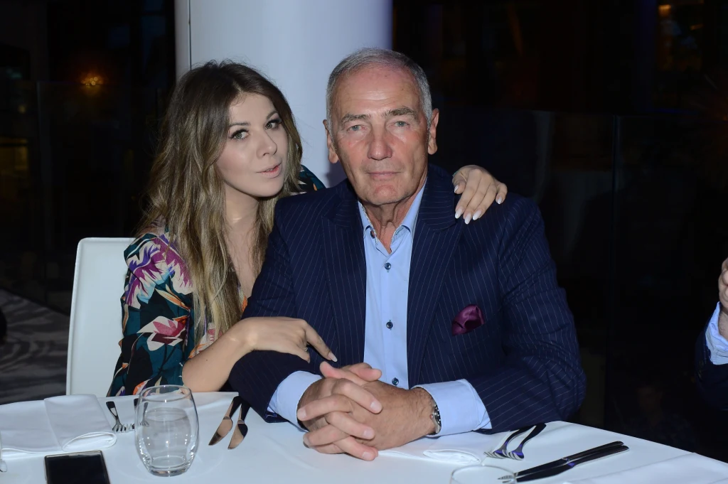 Karol Strasburger z żoną. Karol Strasburger z żoną.