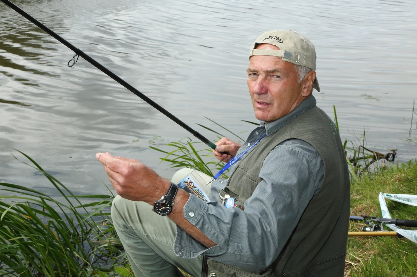 Karol Strasburger na rybach. Karol Strasburger na rybach.