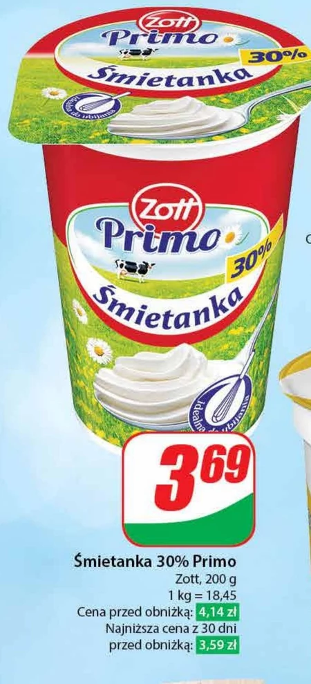 Zott Primo Śmietanka 30 % 200 g