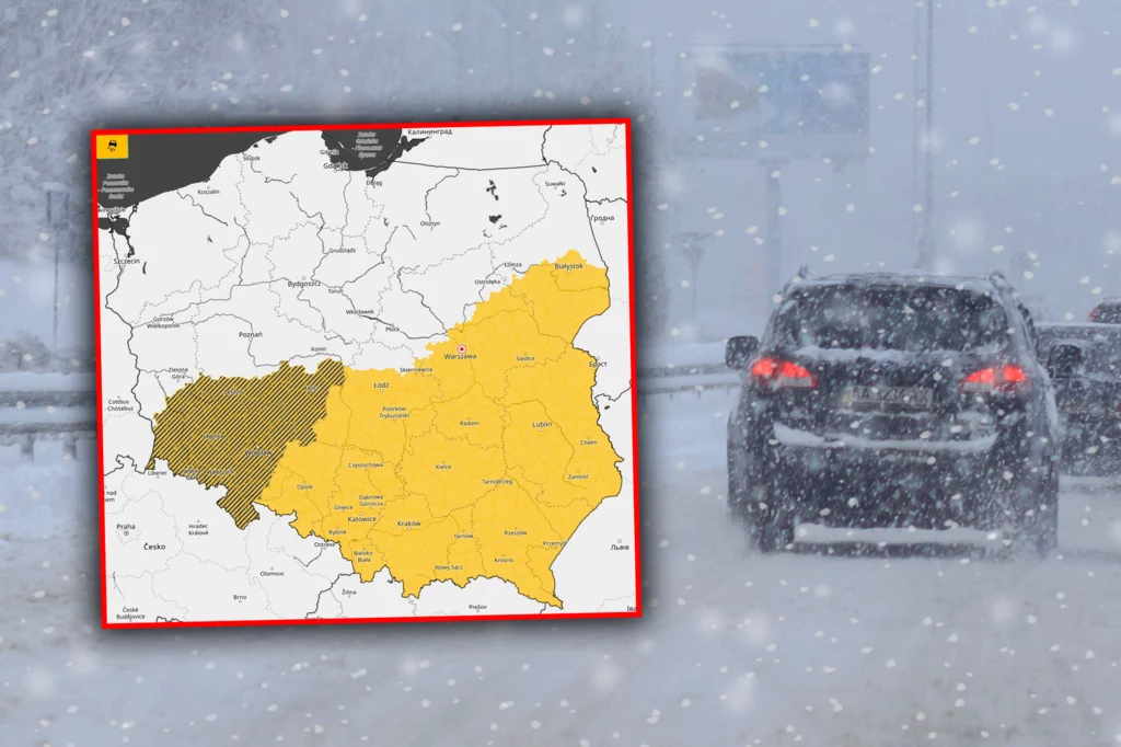 Intensywne opady i lód na drodze. IMGW wydało komunikat/123RF/Picsel/IMGW-PIB Meteo Polska