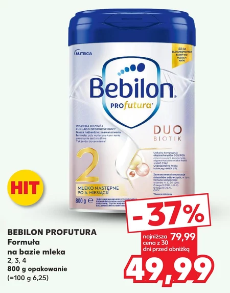 Bebilon Profutura Duobiotik 2 Mleko następne po 6. miesiącu 800 g