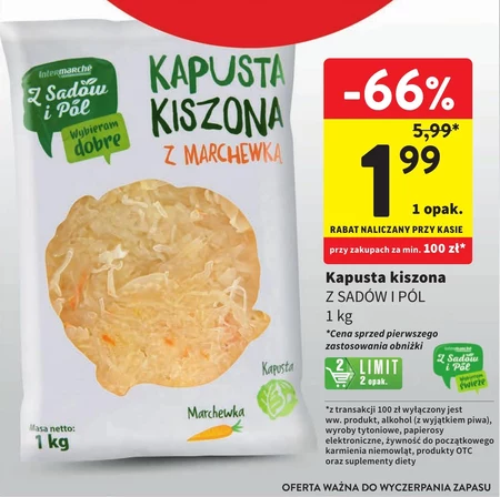 Kapusta kiszona Z Sadów i Pól