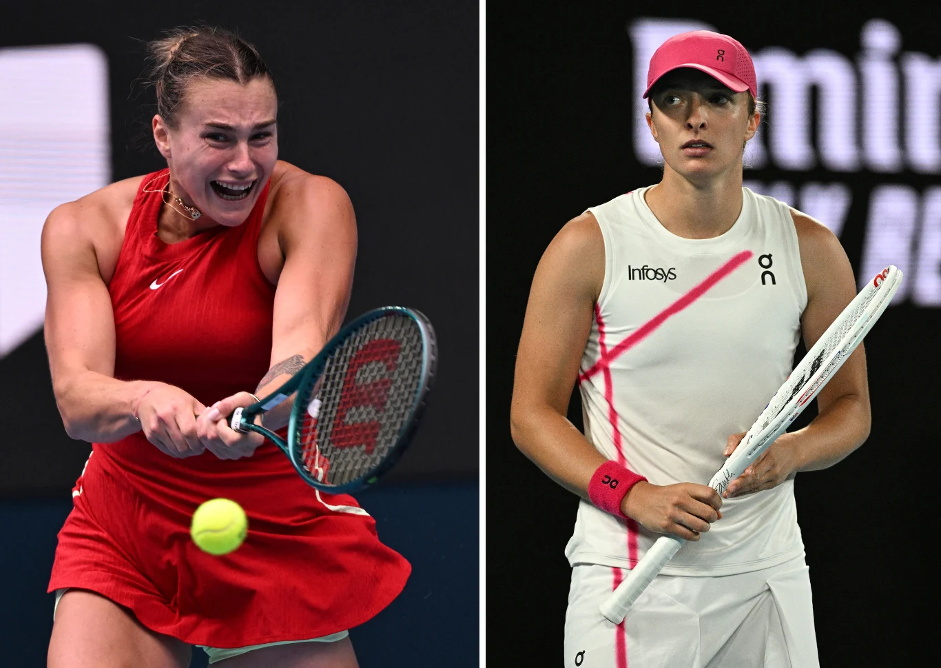 Aryna Sabalenka i Iga Świątek Aryna Sabalenka i Iga Świątek