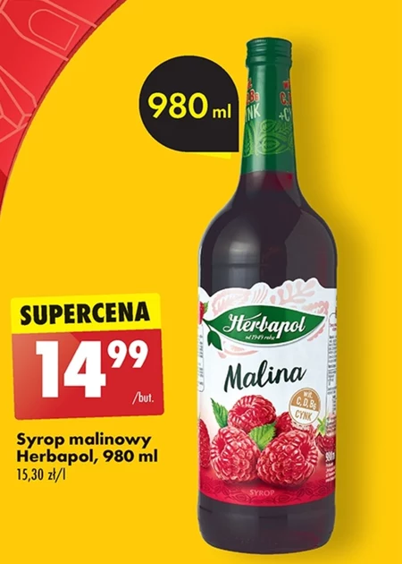 Syrop malinowy Herbapol