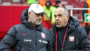 Selekcjoner Michał Probierz (z lewej) prowadzi w USA ważkie pertraktacje przed marcowymi barażami