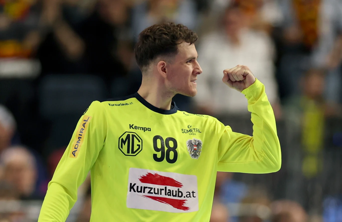Constantin Möstl - MVP meczu Austriaków z Niemcami. Skończył go z 47-procentową skutecznością Constantin Möstl - MVP meczu Austriaków z Niemcami. Skończył go z 47-procentową skutecznością