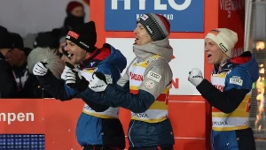 Austriacy podczas konkursu drużynowego w Zakopanem