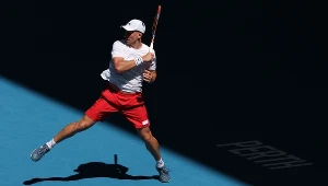 Jan Zieliński podczas United Cup