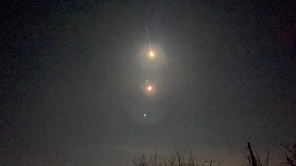 Asteroida, która rozbłysła w weekend nad Berlinem.