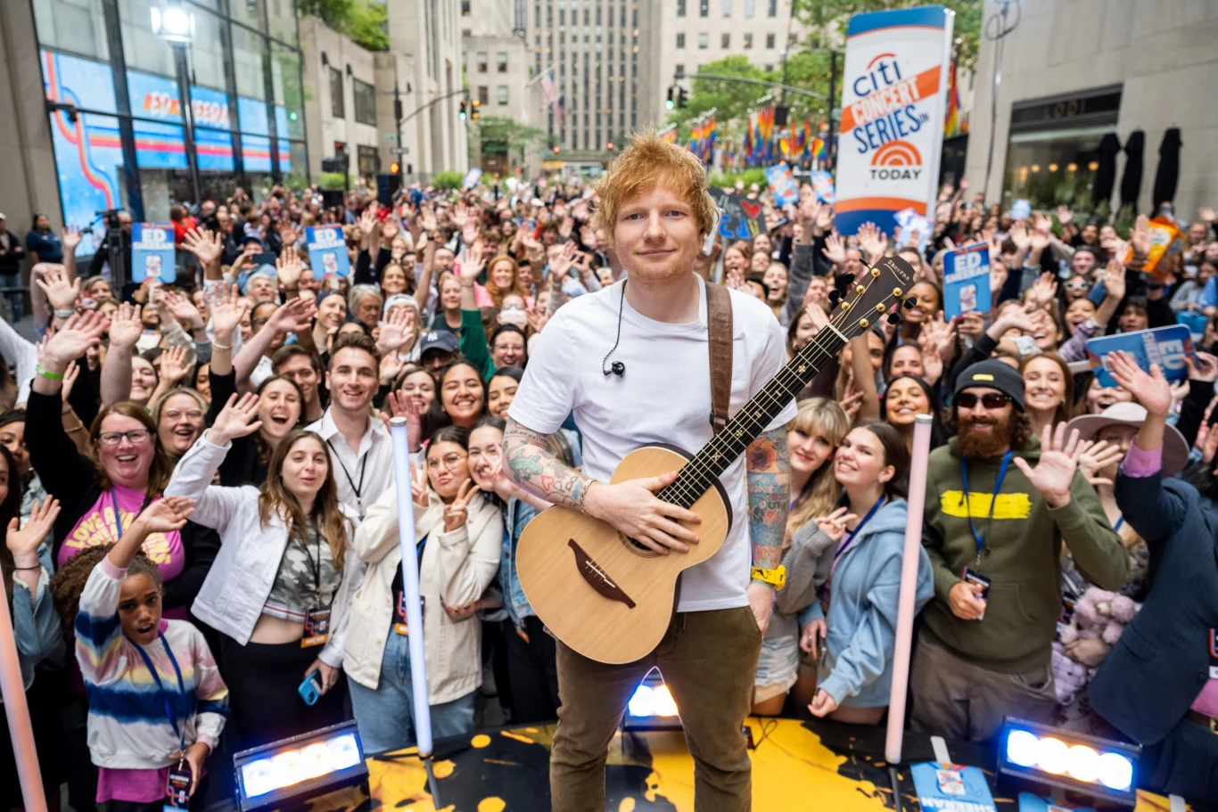 Ed Sheeran z fanami