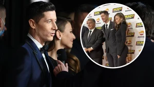 Robert Lewandowski z żoną na gali w Hiszpanii. Anna zadała szyku [WIDEO]